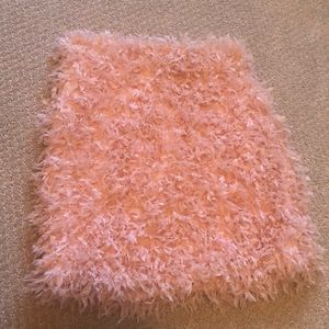 Forever 21 pink feathery mini skirt